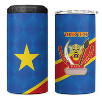 Democratic Republic of the Congo Personalized 4 in 1 Can Cooler Tumbler Flag Style - Wonder Print Shop