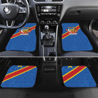 Democratic Republic of the Congo Personalized Car Mats Flag Style - Wonder Print Shop
