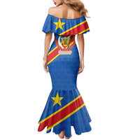 Democratic Republic of the Congo Personalized Family Matching Mermaid Dress and Hawaiian Shirt Flag Style - Wonder Print Shop