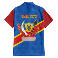 Democratic Republic of the Congo Personalized Family Matching Off Shoulder Maxi Dress and Hawaiian Shirt Flag Style - Wonder Print Shop
