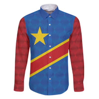 Democratic Republic of the Congo Personalized Family Matching Off Shoulder Maxi Dress and Hawaiian Shirt Flag Style - Wonder Print Shop