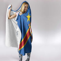 Democratic Republic of the Congo Personalized Hooded Blanket Flag Style - Wonder Print Shop