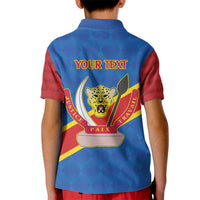 Democratic Republic of the Congo Personalized Kid Polo Shirt Flag Style - Wonder Print Shop