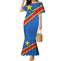 Democratic Republic of the Congo Personalized Mermaid Dress Flag Style - Wonder Print Shop