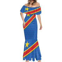 Democratic Republic of the Congo Personalized Mermaid Dress Flag Style - Wonder Print Shop