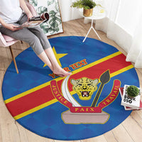 Democratic Republic of the Congo Personalized Round Carpet Flag Style - Wonder Print Shop