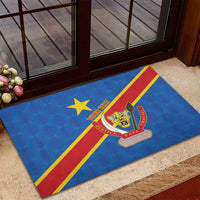 Democratic Republic of the Congo Personalized Rubber Doormat Flag Style - Wonder Print Shop
