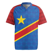 Democratic Republic of the Congo Personalized Rugby Jersey Flag Style - Wonder Print Shop