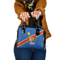 Democratic Republic of the Congo Personalized Shoulder Handbag Flag Style - Wonder Print Shop