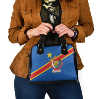 Democratic Republic of the Congo Personalized Shoulder Handbag Flag Style - Wonder Print Shop