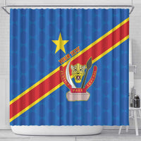 Democratic Republic of the Congo Personalized Shower Curtain Flag Style - Wonder Print Shop