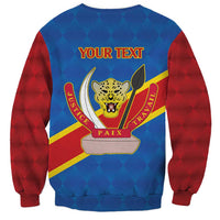 Democratic Republic of the Congo Personalized Sweatshirt Flag Style - Wonder Print Shop