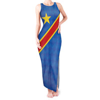 Democratic Republic of the Congo Personalized Tank Maxi Dress Flag Style - Wonder Print Shop