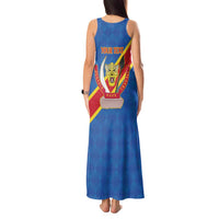 Democratic Republic of the Congo Personalized Tank Maxi Dress Flag Style - Wonder Print Shop