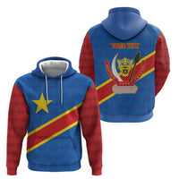 Democratic Republic of the Congo Personalized Zip Hoodie Flag Style - Wonder Print Shop