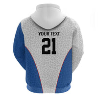 DR Congo Football Custom Hoodie White Leopard Skin Pattern - Wonder Print Shop