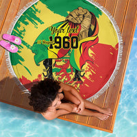 Republic of The Congo Independence Day Personalized Beach Blanket Congo-Brazzaville Since 1960 - Wonder Print Shop
