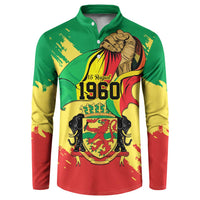 Republic of The Congo Independence Day Personalized Button Sweatshirt Congo-Brazzaville Since 1960 - Wonder Print Shop