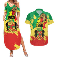 Republic of The Congo Independence Day Personalized Couples Matching Summer Maxi Dress and Hawaiian Shirt Congo-Brazzaville Since 1960 - Wonder Print Shop