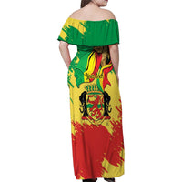 Republic of The Congo Independence Day Personalized Family Matching Off Shoulder Maxi Dress and Hawaiian Shirt Congo-Brazzaville Since 1960 - Wonder Print Shop