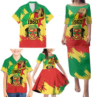 Republic of The Congo Independence Day Personalized Family Matching Puletasi and Hawaiian Shirt Congo-Brazzaville Since 1960 - Wonder Print Shop