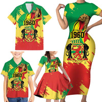 Republic of The Congo Independence Day Personalized Family Matching Short Sleeve Bodycon Dress and Hawaiian Shirt Congo-Brazzaville Since 1960 - Wonder Print Shop