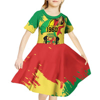 Republic of The Congo Independence Day Personalized Kid Short Sleeve Dress Congo-Brazzaville Since 1960 - Wonder Print Shop