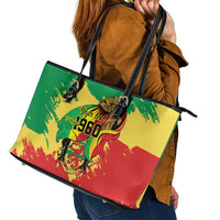 Republic of The Congo Independence Day Personalized Leather Tote Bag Congo-Brazzaville Since 1960 - Wonder Print Shop