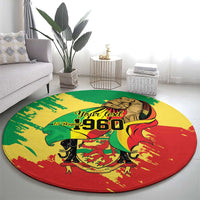 Republic of The Congo Independence Day Personalized Round Carpet Congo-Brazzaville Since 1960 - Wonder Print Shop