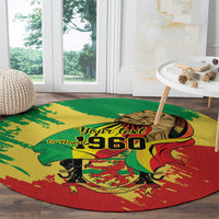 Republic of The Congo Independence Day Personalized Round Carpet Congo-Brazzaville Since 1960 - Wonder Print Shop