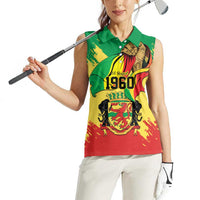 Republic of The Congo Independence Day Personalized Women Sleeveless Polo Shirt Congo-Brazzaville Since 1960 - Wonder Print Shop