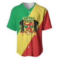 Republic of The Congo Personalized Baseball Jersey Simple Flag Style - Wonder Print Shop