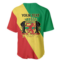 Republic of The Congo Personalized Baseball Jersey Simple Flag Style - Wonder Print Shop