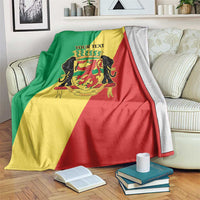 Republic of The Congo Personalized Blanket Simple Flag Style - Wonder Print Shop