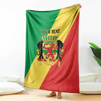 Republic of The Congo Personalized Blanket Simple Flag Style - Wonder Print Shop