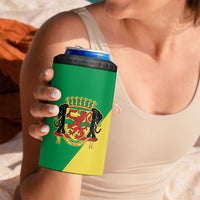 Republic of The Congo Personalized 4 in 1 Can Cooler Tumbler Simple Flag Style - Wonder Print Shop