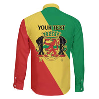 Republic of The Congo Personalized Family Matching Long Sleeve Bodycon Dress and Hawaiian Shirt Simple Flag Style - Wonder Print Shop