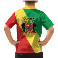 Republic of The Congo Personalized Family Matching Mermaid Dress and Hawaiian Shirt Simple Flag Style - Wonder Print Shop