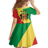 Republic of The Congo Personalized Family Matching Summer Maxi Dress and Hawaiian Shirt Simple Flag Style - Wonder Print Shop