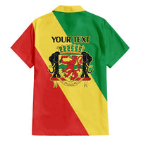 Republic of The Congo Personalized Family Matching Summer Maxi Dress and Hawaiian Shirt Simple Flag Style - Wonder Print Shop
