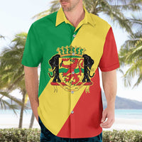 Republic of The Congo Personalized Hawaiian Shirt Simple Flag Style - Wonder Print Shop