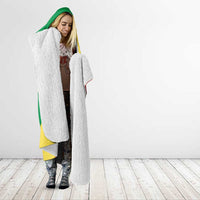 Republic of The Congo Personalized Hooded Blanket Simple Flag Style - Wonder Print Shop