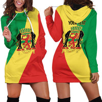 Republic of The Congo Personalized Hoodie Dress Simple Flag Style - Wonder Print Shop