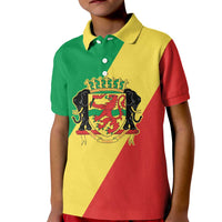 Republic of The Congo Personalized Kid Polo Shirt Simple Flag Style - Wonder Print Shop