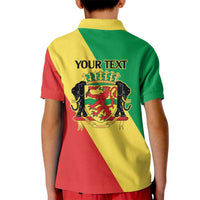 Republic of The Congo Personalized Kid Polo Shirt Simple Flag Style - Wonder Print Shop
