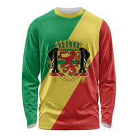 Republic of The Congo Personalized Long Sleeve Shirt Simple Flag Style - Wonder Print Shop