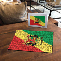 Republic of The Congo Personalized Puzzle Simple Flag Style