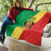 Republic of The Congo Personalized Quilt Simple Flag Style - Wonder Print Shop