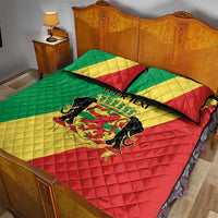 Republic of The Congo Personalized Quilt Bed Set Simple Flag Style - Wonder Print Shop