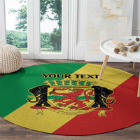 Republic of The Congo Personalized Round Carpet Simple Flag Style - Wonder Print Shop